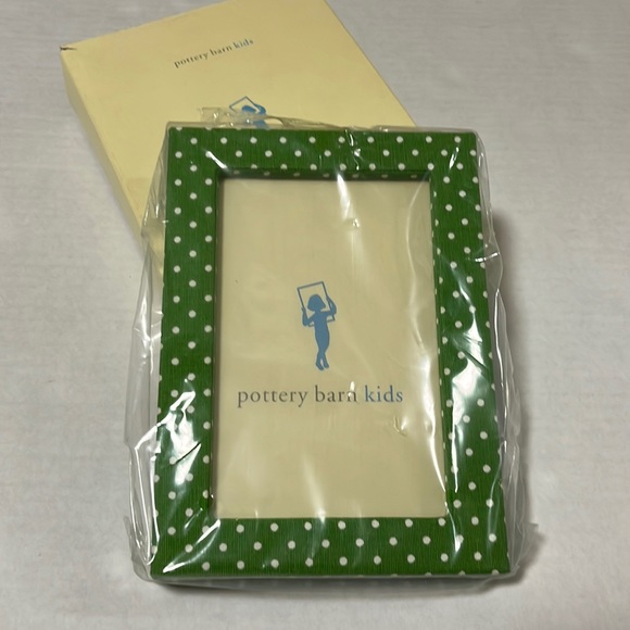 Pottery Barn Kids Other Nwt Pottery Barn Kids 4x6 Green Polka Dot